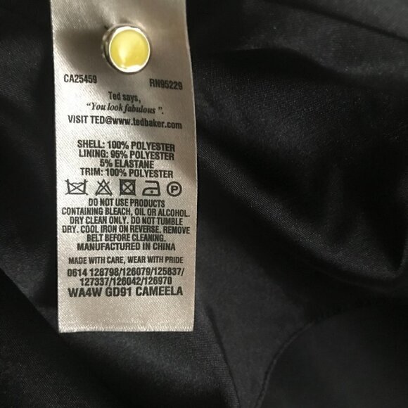 Ted Baker Cameela Opulent Bloom Full Skirt Dress  (TED) Size 3 US 8 - Picture 7 of 8